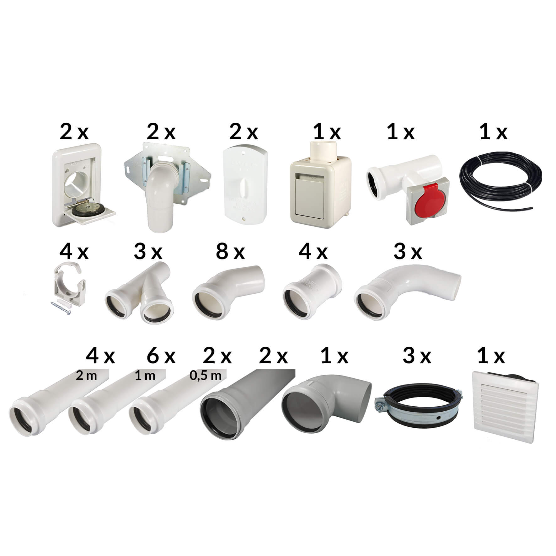 bvc_22200-Installationspaket-2SD Installationspaket für 2 Saugdosen